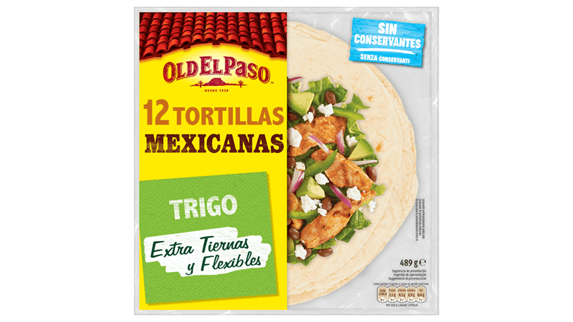 Tortillas Mexicanas de Trigo de 12 uds.